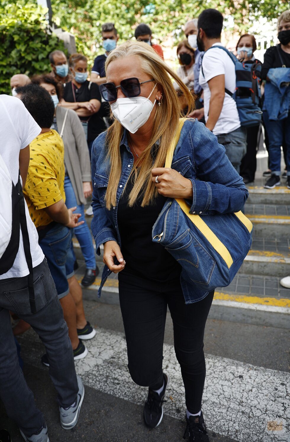 Belén Esteban, en el tanatorio por la muerte de Mila Ximénez