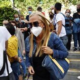 Belén Esteban, en el tanatorio por la muerte de Mila Ximénez