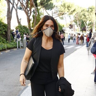 Raquel Bollo, en el tanatorio por la muerte de Mila Ximénez