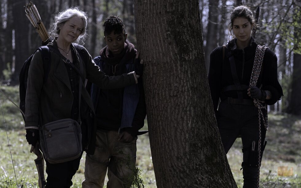 Melissa McBride, Angel Theory y Nadia Hilker en la temporada 11 de 'The Walking Dead'