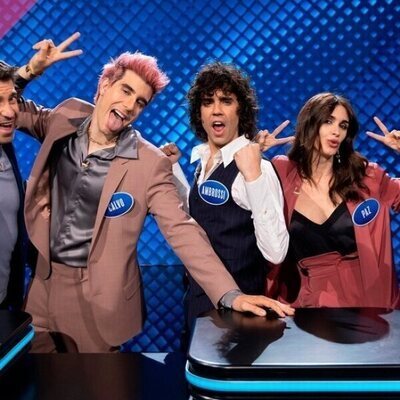 El equipo de 'Mask Singer' en 'Family Feud: La batalla de los famosos'