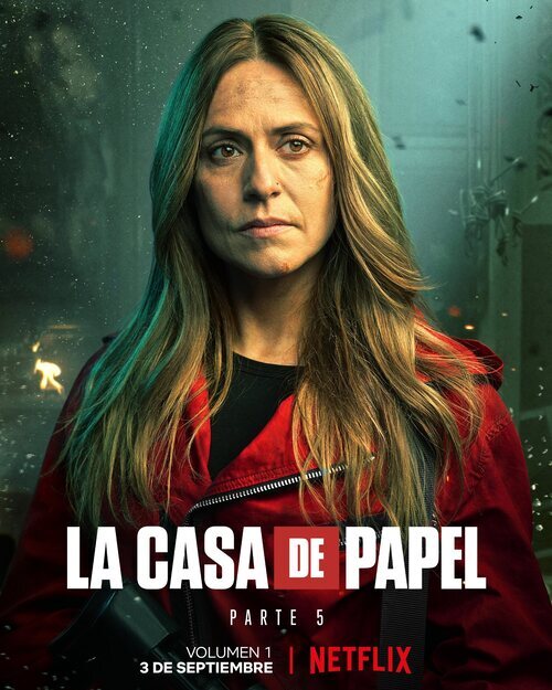 Póster de Lisboa (Itziar Ituño) en la Parte 5 de 'La Casa de Papel'