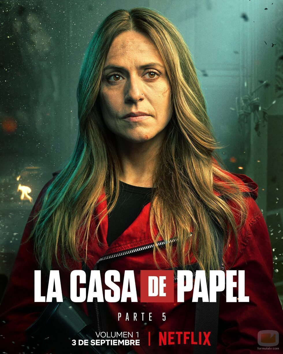 Póster de Lisboa (Itziar Ituño) en la Parte 5 de 'La Casa de Papel'