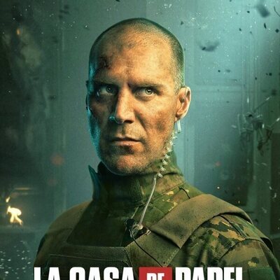 Póster de Gandía (José Manuel Poga) en la Parte 5 de 'La Casa de Papel'
