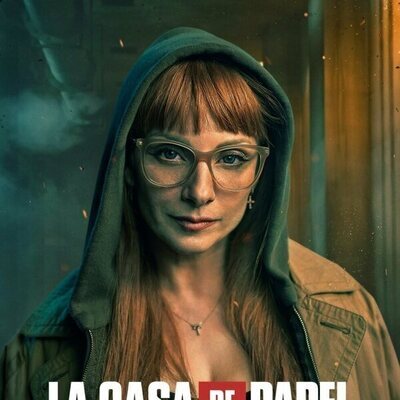 Póster de Alicia (Najwa Nimri) en la Parte 5 de 'La Casa de Papel'