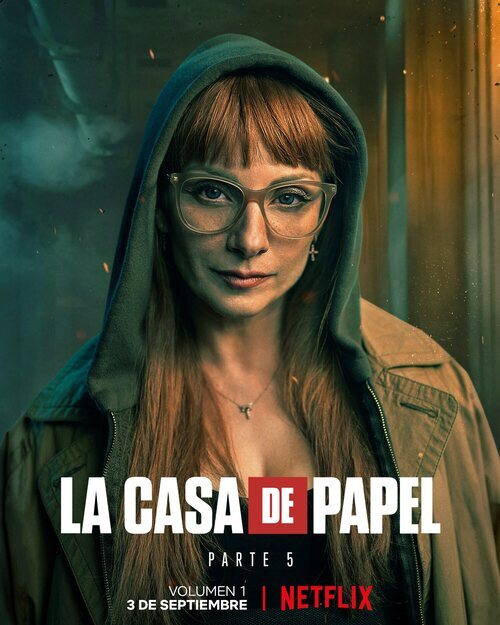 Póster de Alicia (Najwa Nimri) en la Parte 5 de 'La Casa de Papel'