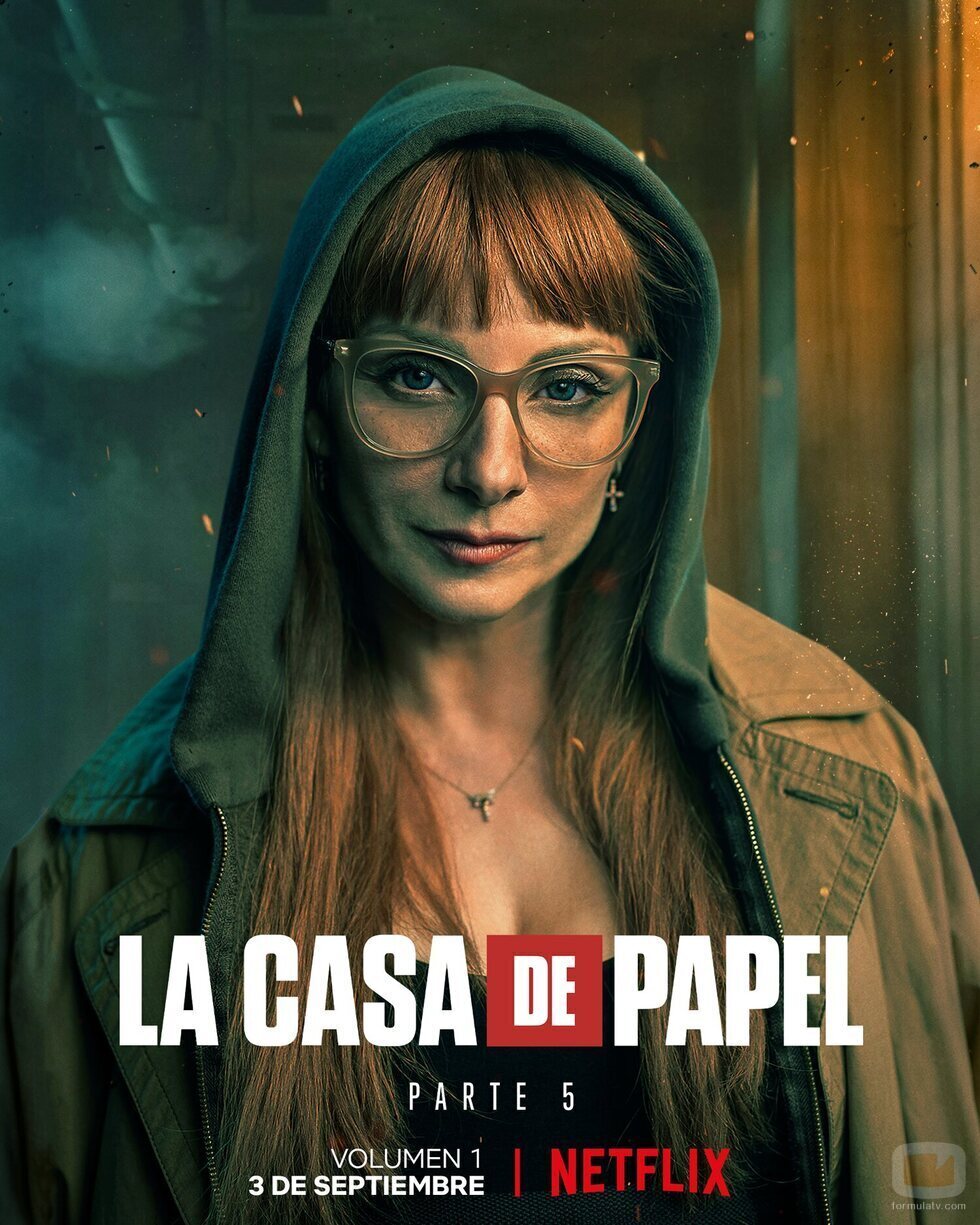 Póster de Alicia (Najwa Nimri) en la Parte 5 de 'La Casa de Papel'