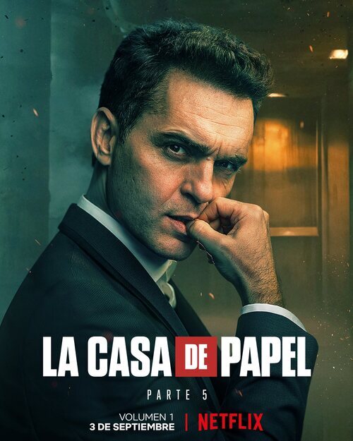 Póster de Berlín (Pedro Alonso) en la Parte 5 de 'La Casa de Papel'