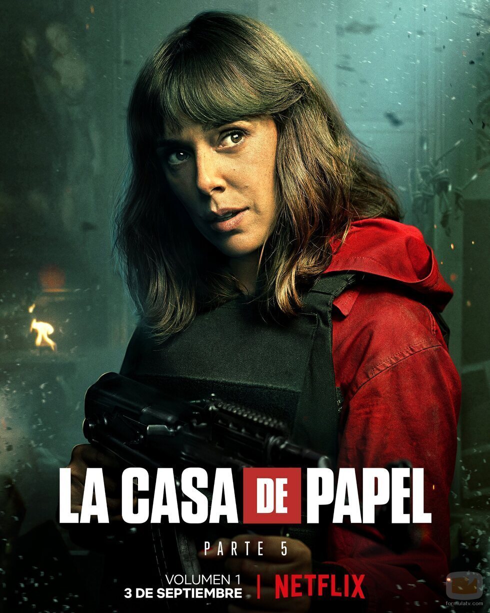 Póster de Manila (Belén Cuesta) en la Parte 5 de 'La Casa de Papel'