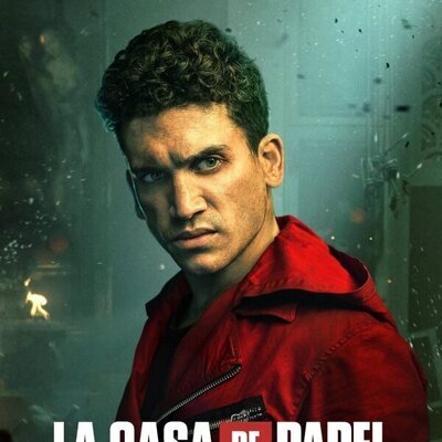 Póster de Denver (Jaime Lorente) en la Parte 5 de 'La Casa de Papel'