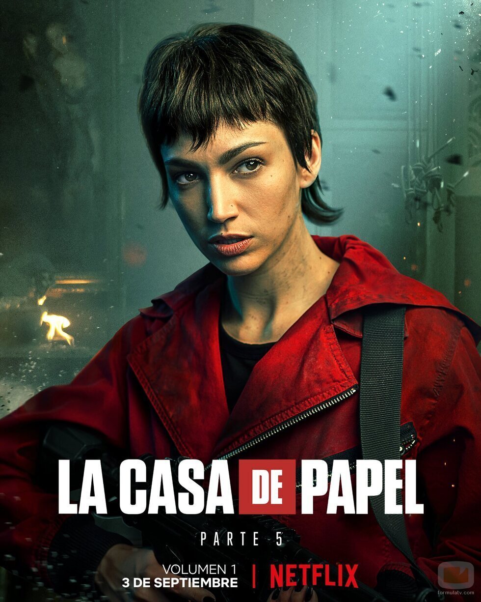 Póster de Tokio (Úrsula Corberó) en la Parte 5 de 'La Casa de Papel'
