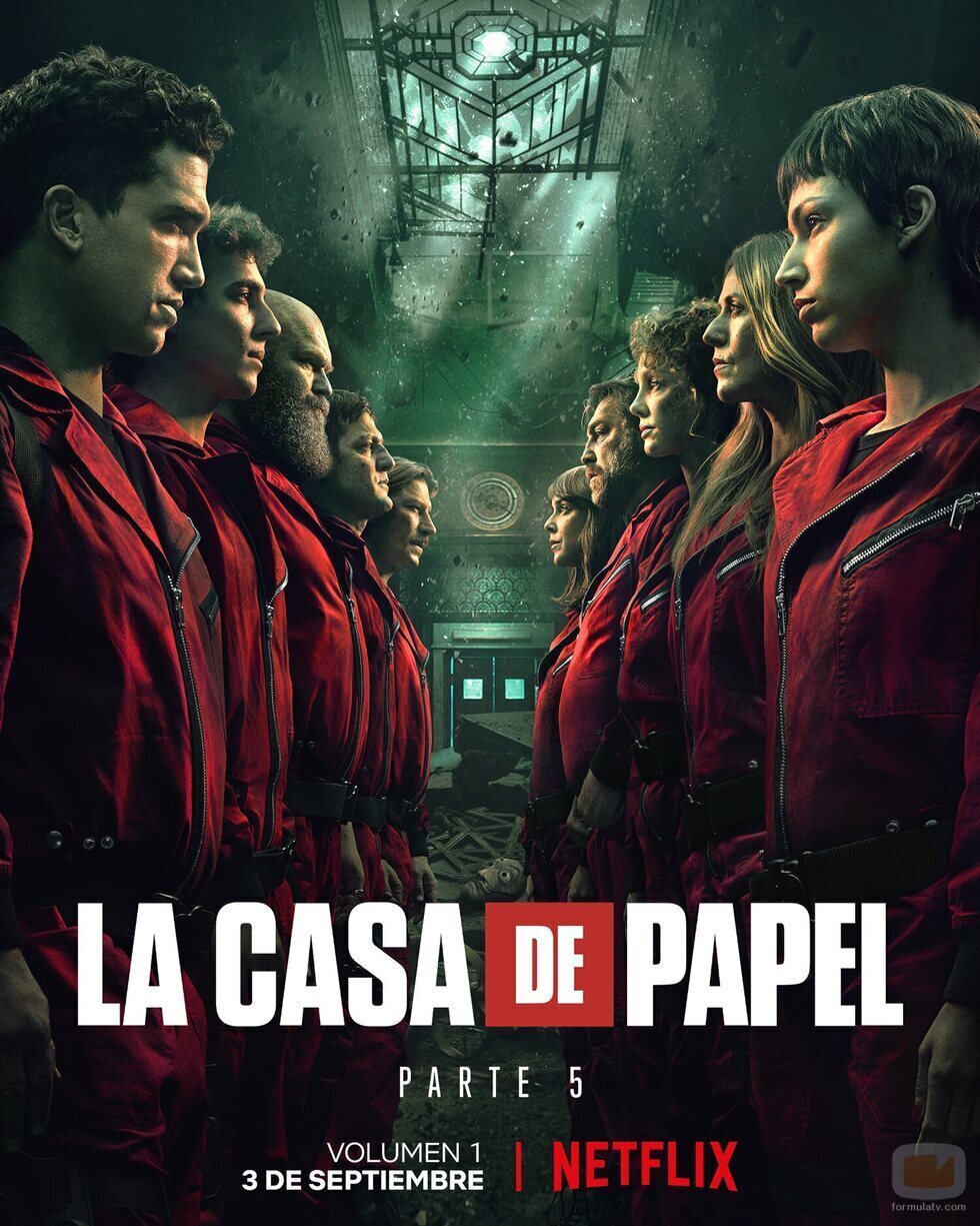 Cartel de la quinta temporada de 'La Casa de Papel'