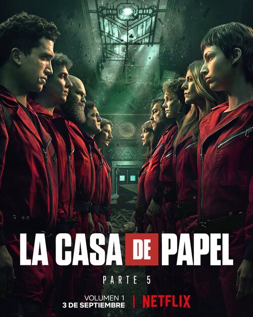 Cartel de la quinta temporada de 'La Casa de Papel'