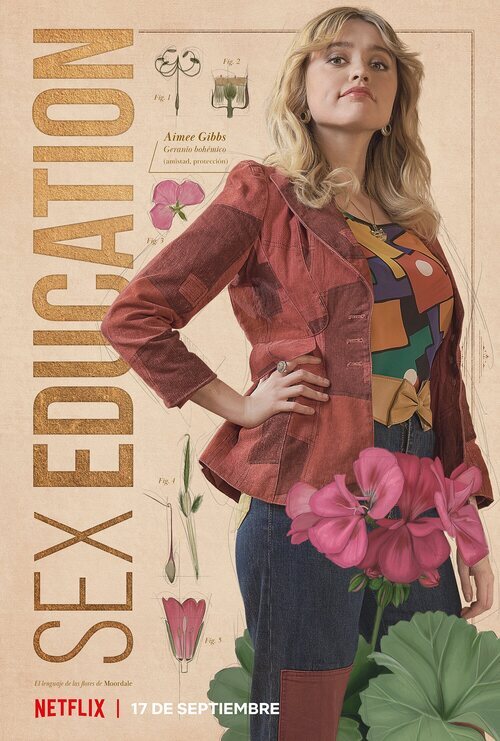 Póster de Aimee en la tercera temporada de 'Sex Education'