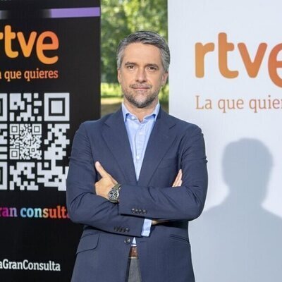 Carlos Franganillo en la presentación de la temporada de Informativos 2021-22