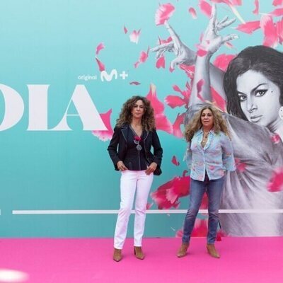 Rosario y Lolita Flores, en la presentación de 'Lola'