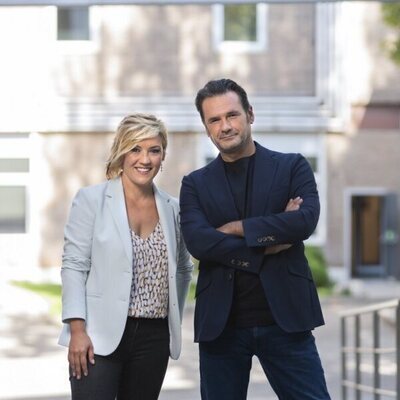 Cristina Pardo e Iñaki López, presentadores de 'Más vale tarde'