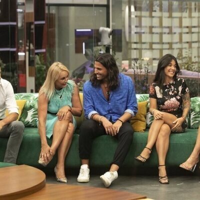 Canales Rivera, Lucía Pariente, Luca Onestini, Fiama Rodríguez y Cynthia Martínez, en la gala 1 de 'Secret Story'