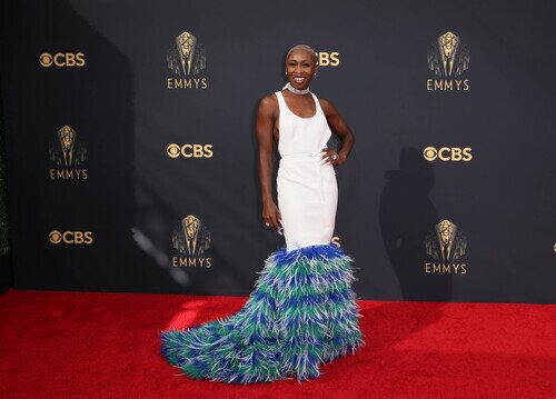 Cynthia Erivo, en la alfombra roja de los Emmy 2021