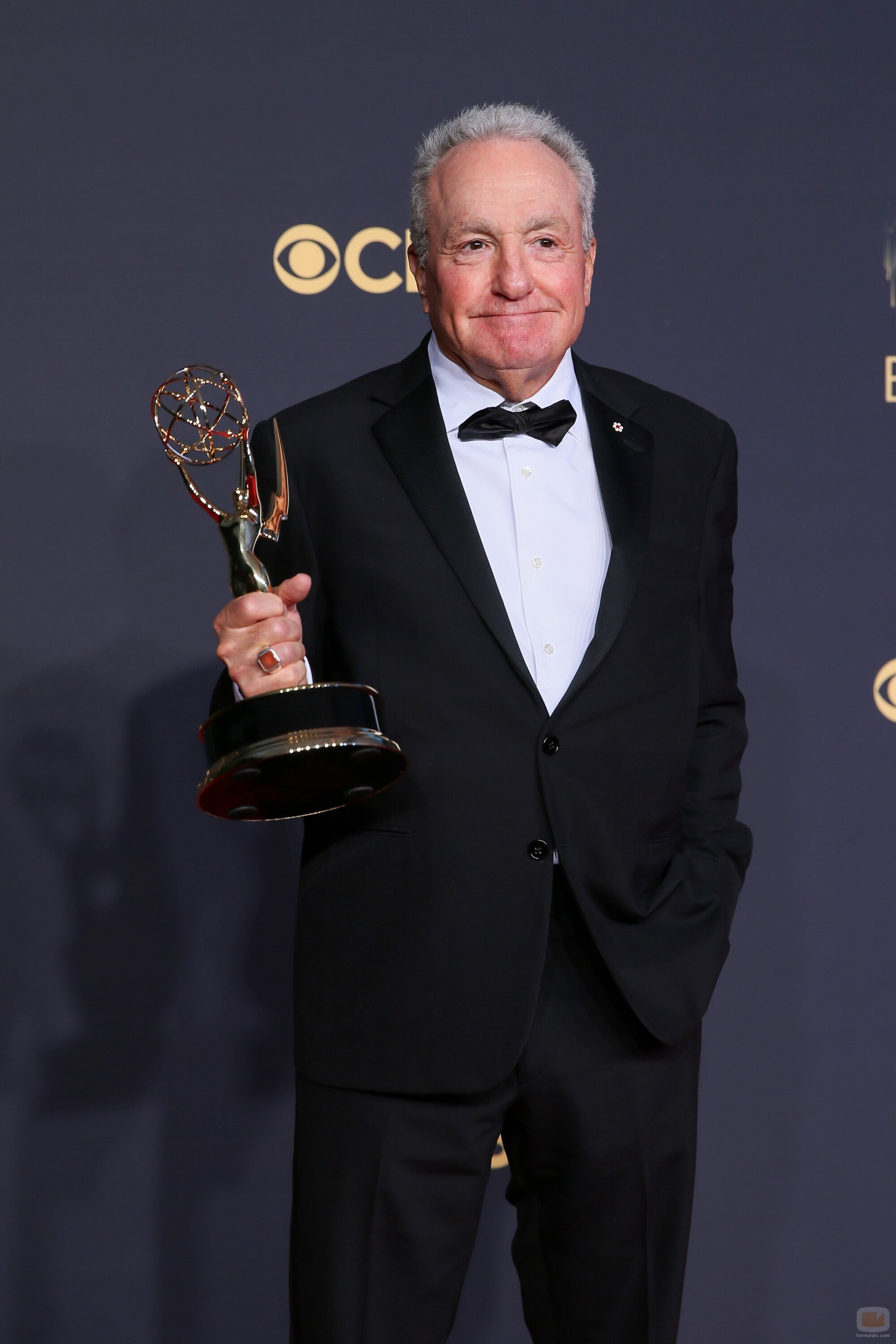 Lorne Michaels con el Emmy 2021 conseguido por 'Saturday Night Live'
