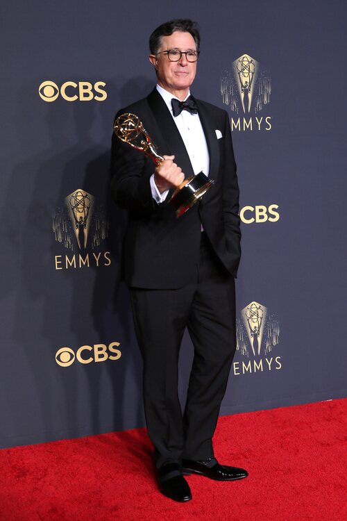 Stephen Colbert, ganador del Emmy 2021 a Mejor Especial de Variedades (directo)