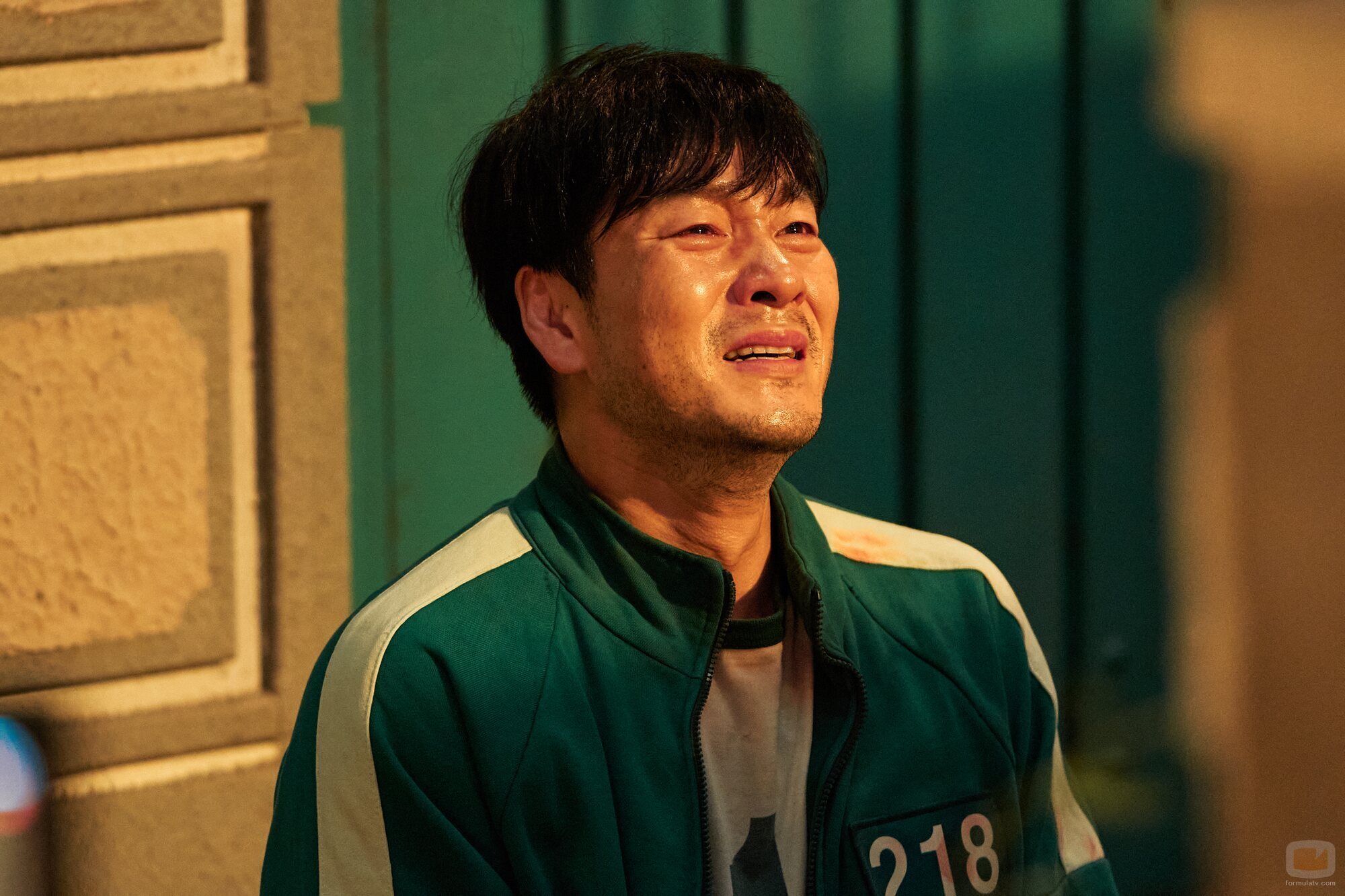 Park Hae-soo se lamenta en 'El juego del calamar'