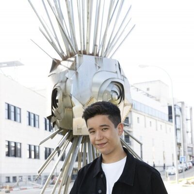 Levi Díaz, representante de España en Eurovisión Junior 2021, posa para los medios