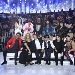 Los concursantes de 'Tu cara me suena 9' con Manel Fuentes en la Gala 1