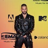 Maluma en el photocall de los MTV EMAs 2021