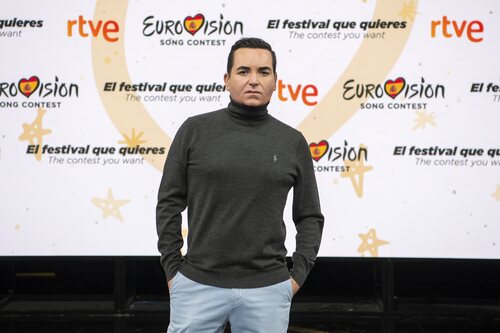 Tony Sánchez-Ohlsson en la rueda de prensa del Benidorm Fest