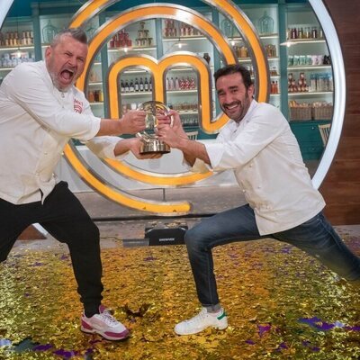 Miki Nadal y Juanma Castaño, tras su victoria en 'MasterChef Celebrity 6'