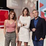 María Martínez, Carlota Reig y Óscar Rincón, conductores de 'laSexta deportes'