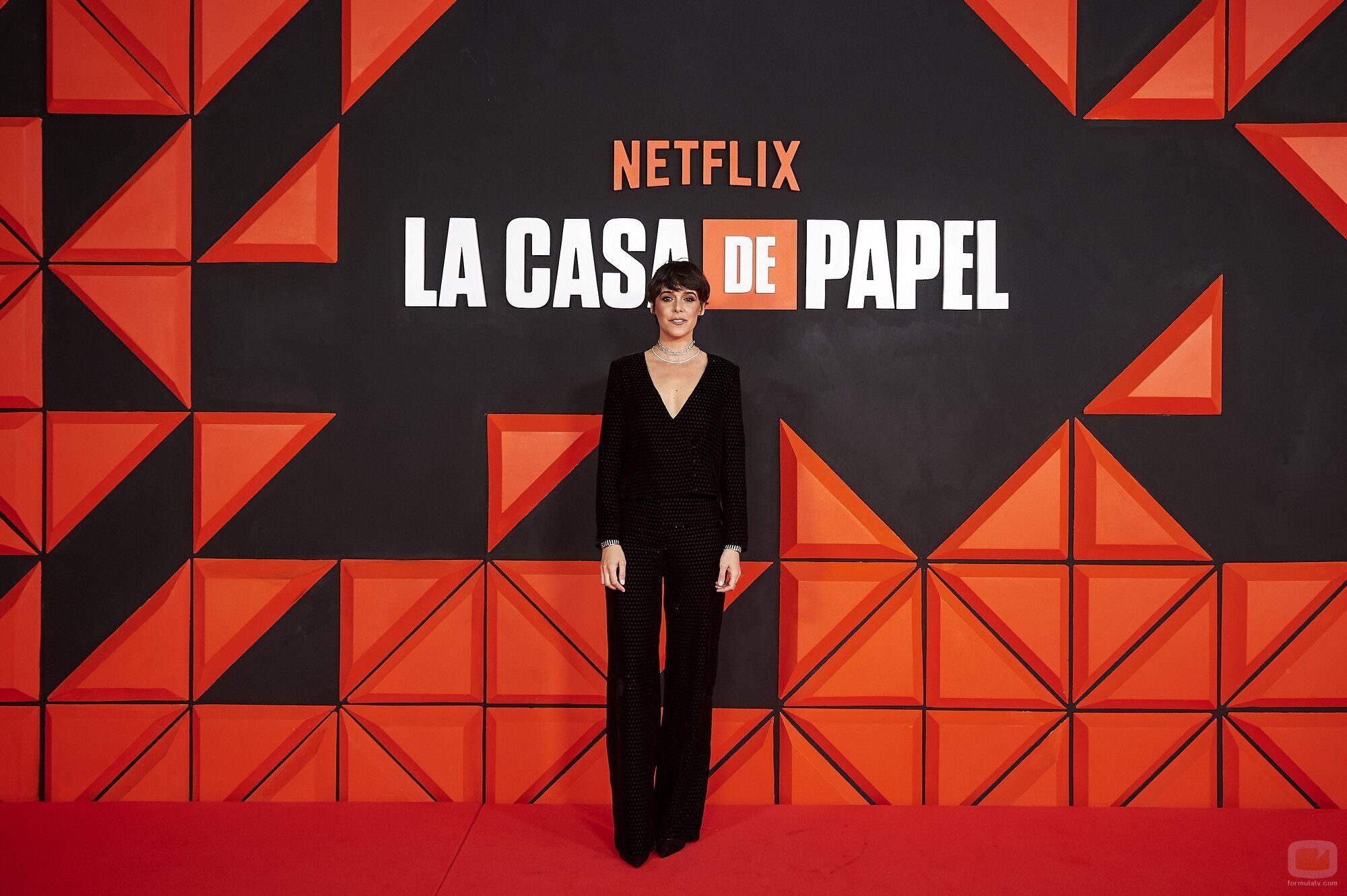 Belén Cuesta, en el photocall del evento final de 'La Casa de Papel'