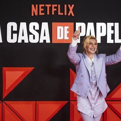 Najwa Nimri, en la presentación de la última entrega de 'La Casa de Papel'