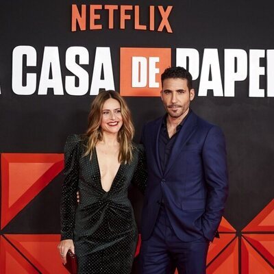 Itziar Ituño y Miguel Ángel Silvestre, en la presentación del final de 'La Casa de Papel'