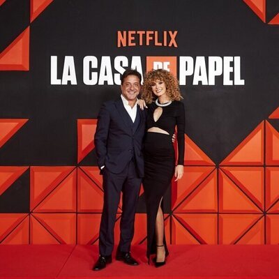 Enrique Arce y Esther Acebo, en la presentación del final de 'La Casa de Papel'