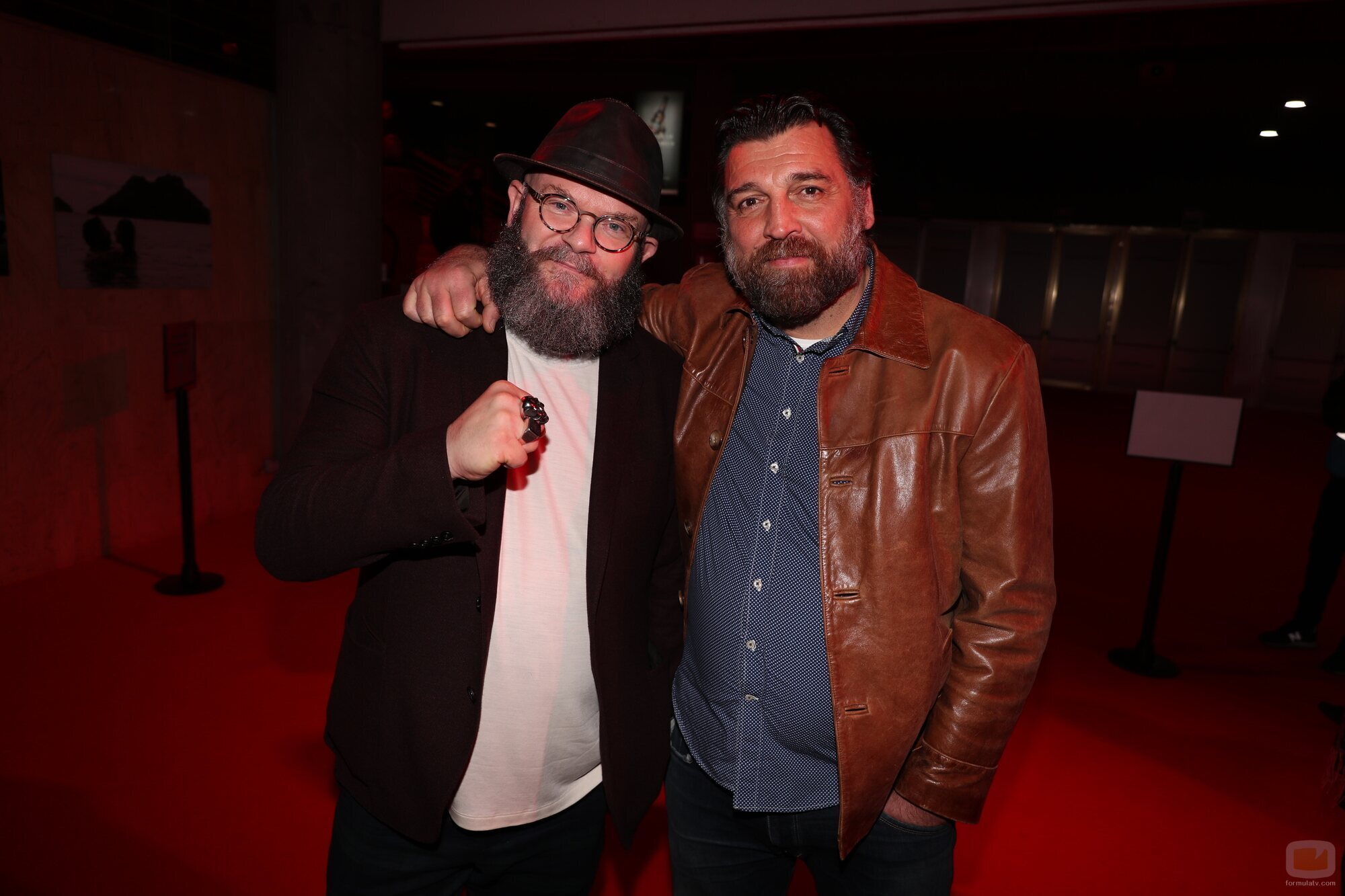 Darko Peric y Hovik Keuchkerian, en la presentación del final de 'La Casa de Papel'