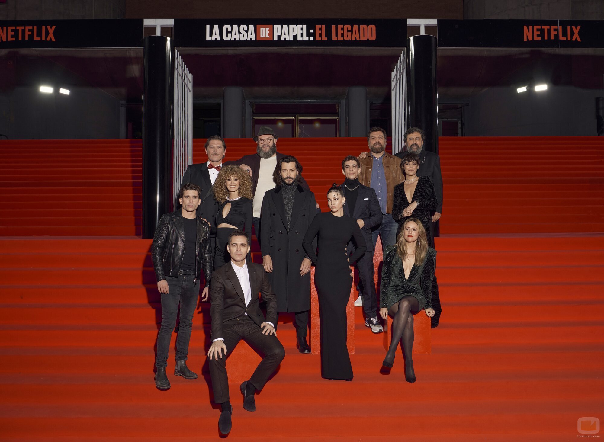 El elenco de 'La Casa de Papel', en la presentación de la entrega final