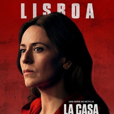 Póster de Lisboa (Itziar Ituño), en la Parte 5 (volumen 2) de 'La Casa de Papel'