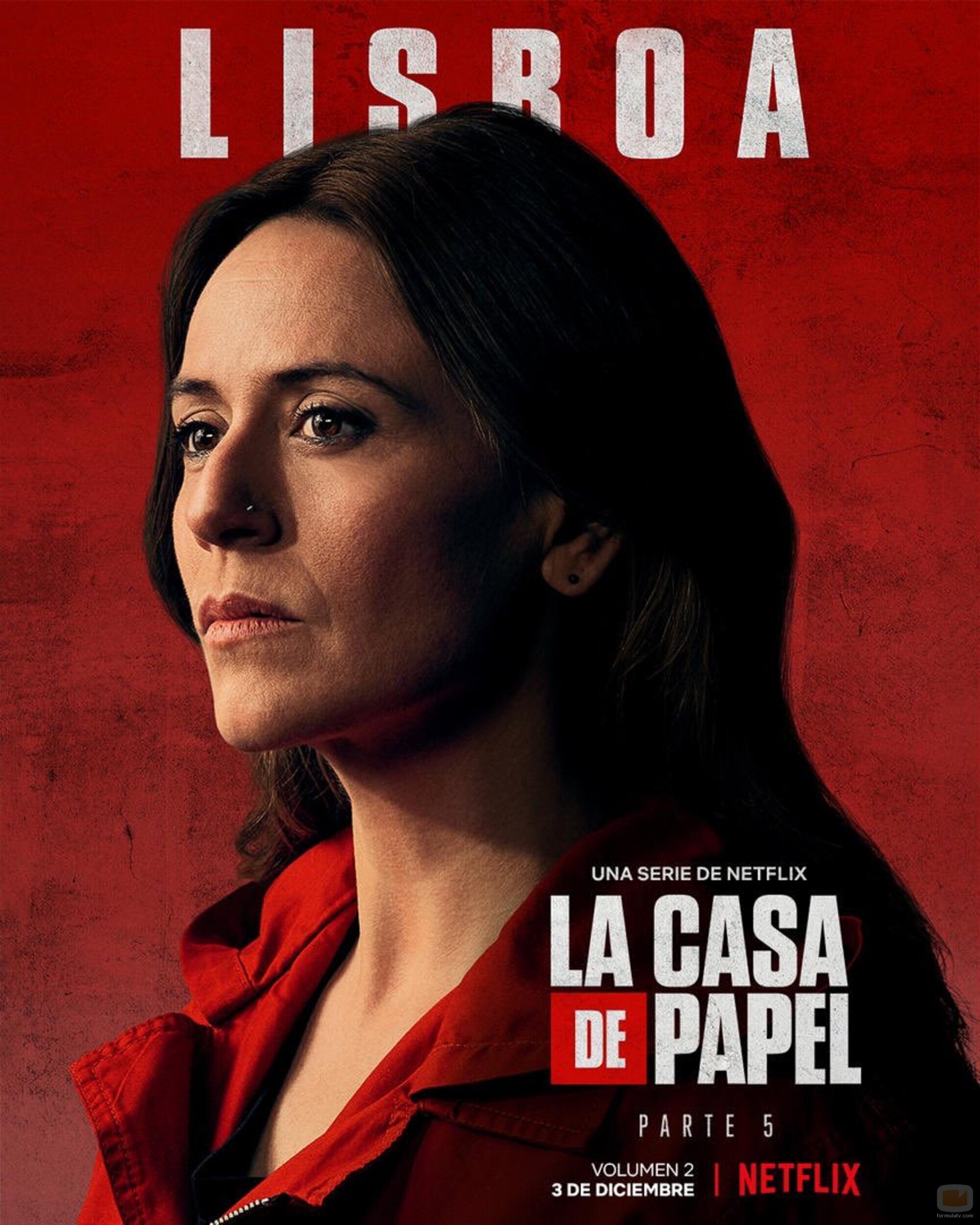 Póster de Lisboa (Itziar Ituño), en la Parte 5 (volumen 2) de 'La Casa de Papel'