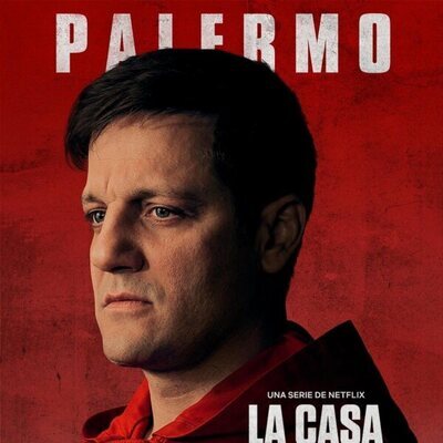 Póster de Palermo (Rodrigo de la Serna), en la Parte 5 (volumen 2) de 'La Casa de Papel'