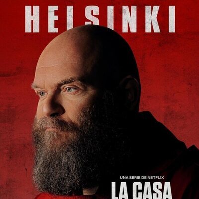 Póster de Helsinki (Darko Peric), en la Parte 5 (volumen 2) de 'La Casa de Papel'
