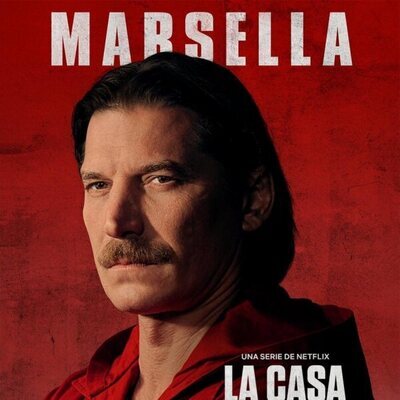 Póster de Marsella (Luka Peros), en la Parte 5 (volumen 2) de 'La Casa de Papel'