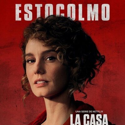 Póster de Estocolmo (Esther Acebo), en la Parte 5 (volumen 2) de 'La Casa de Papel'