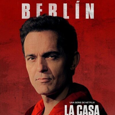 Póster de Berlín (Pedro Alonso), en la Parte 5 (volumen 2) de 'La Casa de Papel'