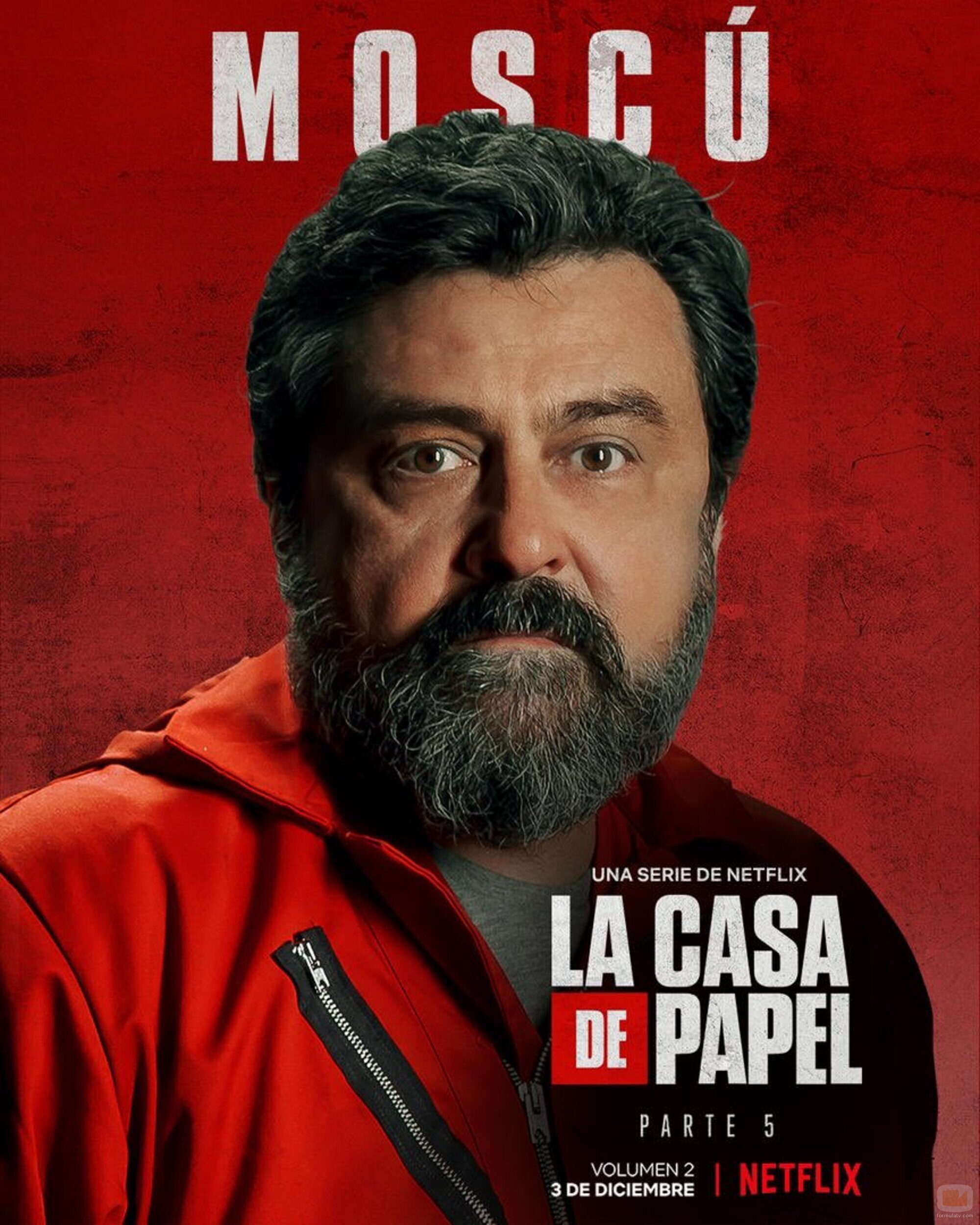 Póster de Moscú (Paco Tous), en la Parte 5 (volumen 2) de 'La Casa de Papel'