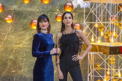 Elena S. Sánchez y Rocío Muñoz, en la presentación de 'La Navidad que quieres'