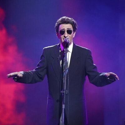 David Fernández, como Franco Battiato en la gala 7 de 'Tu cara me suena 9'