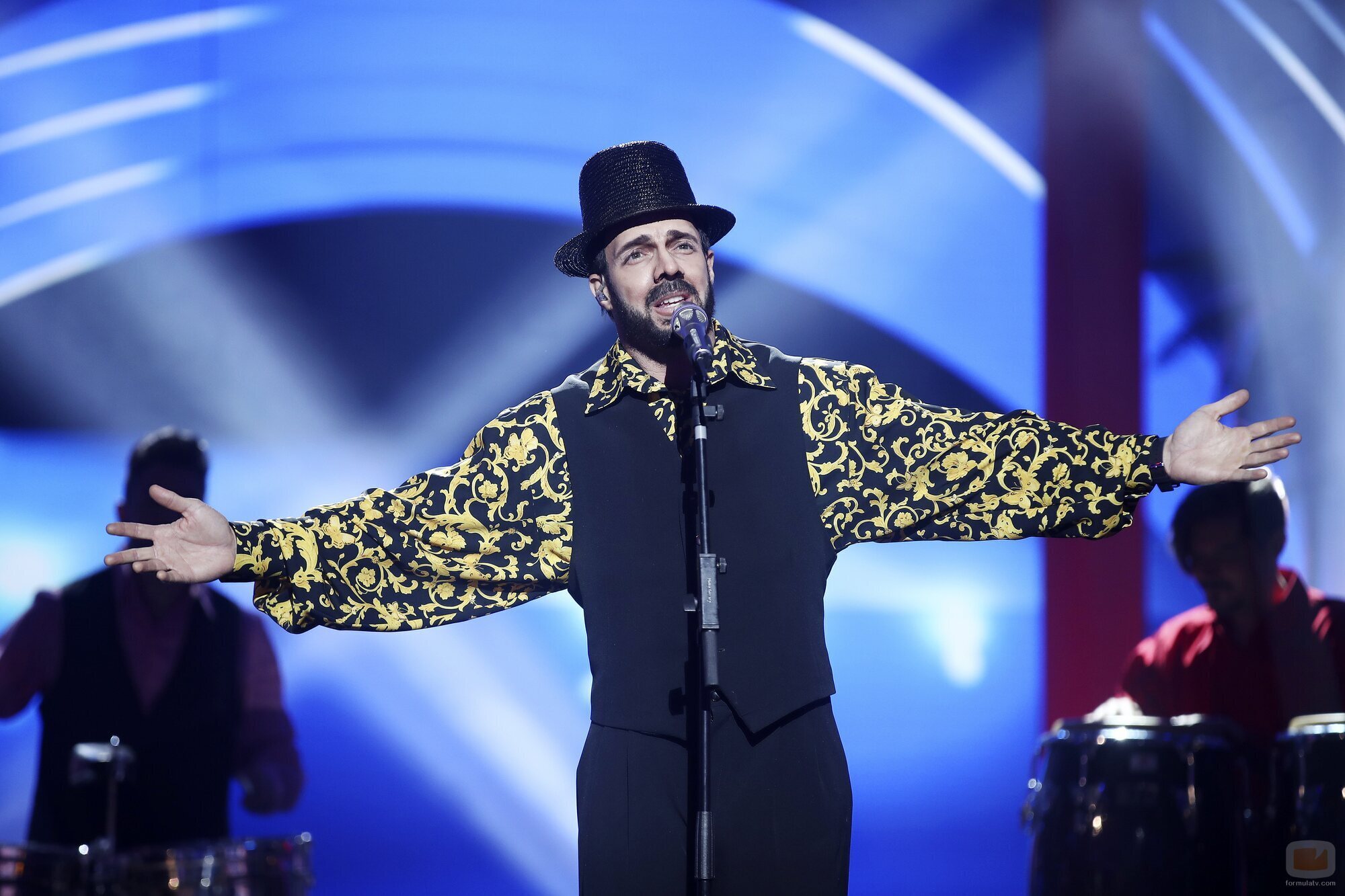 Rasel, interpretando a Juan Luis Guerra en la gala 7 de 'Tu cara me suena 9'