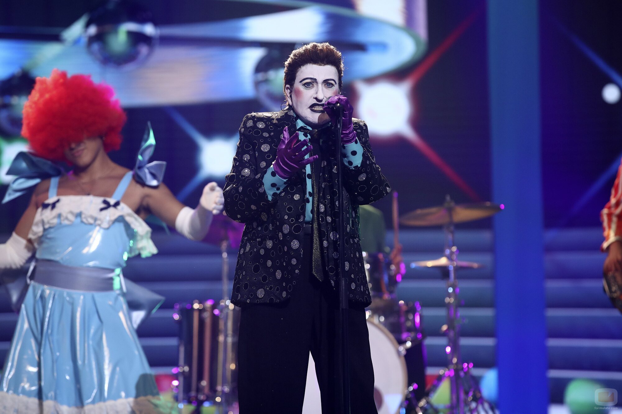 Loles León, como Javier Gurruchaga en la gala 7 de 'Tu cara me suena 9'